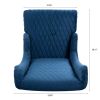 23.03''Wide High-Back Velvet Accent Chair, Comfy High Wingback Chair, Living Room Chair with Soft Padded & Wooden Legs, Modern Side Chair for Living R