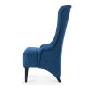 23.03''Wide High-Back Velvet Accent Chair, Comfy High Wingback Chair, Living Room Chair with Soft Padded & Wooden Legs, Modern Side Chair for Living R
