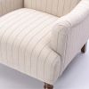 Sylvia Sea Oat Striped Arm Chair