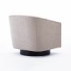 Garland Oatmeal Wood Base Swivel Chair