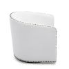 Trenton Swivel Arm Chair - Milky