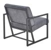 Modern design high quality fabric (GREY)+ steel armchair, for Kitchen, Dining, Bedroom, Living Room