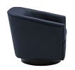 Garland Midnight Blue Wood Base Swivel Chair