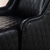 23.03" Wide Faux Leather High-Back Accent Chair, Comfy High Wingback Chair, Living Room Chair with Soft Padded & Wooden Legs, Modern Side Chair for Li