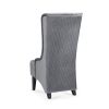 23.03" Wide High-Back Velvet Accent Chair, Comfy High Wingback Chair, Living Room Chair with Soft Padded & Wooden Legs, Modern Side Chair for Living R