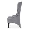 23.03" Wide High-Back Velvet Accent Chair, Comfy High Wingback Chair, Living Room Chair with Soft Padded & Wooden Legs, Modern Side Chair for Living R