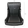 23.03" Wide Faux Leather High-Back Accent Chair, Comfy High Wingback Chair, Living Room Chair with Soft Padded & Wooden Legs, Modern Side Chair for Li